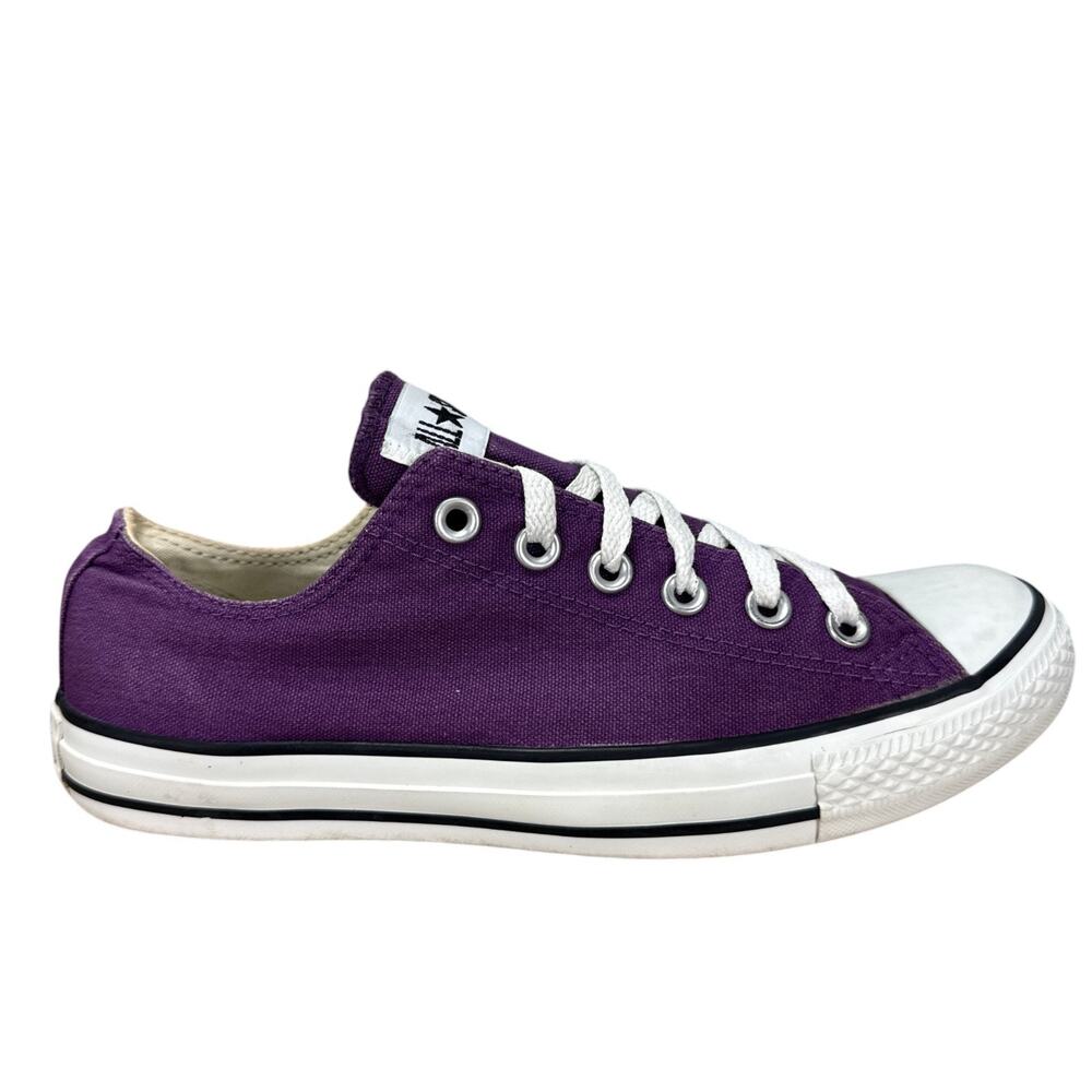 Converse All Star Low Top Purple Sneakers Mens 7 Womens 9 Chuck Taylor Canvas - Picture 3 of 12